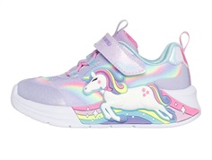 Skechers sneakers lavender multicolor with unicorn and lights